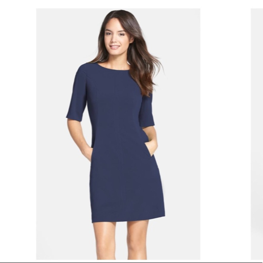 Seamed A-Line Dress